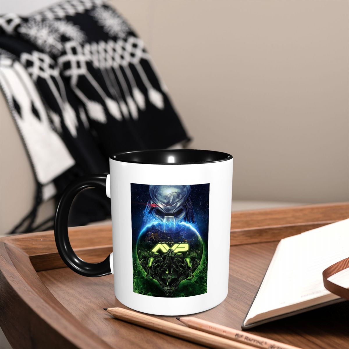 Coffee Vs Tea - Kubek Alien Vs Predator Horror Science