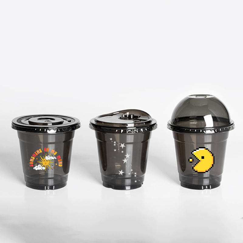 Coffee Tea Day - Kubki jednorazowe z przezroczystego plastiku PET