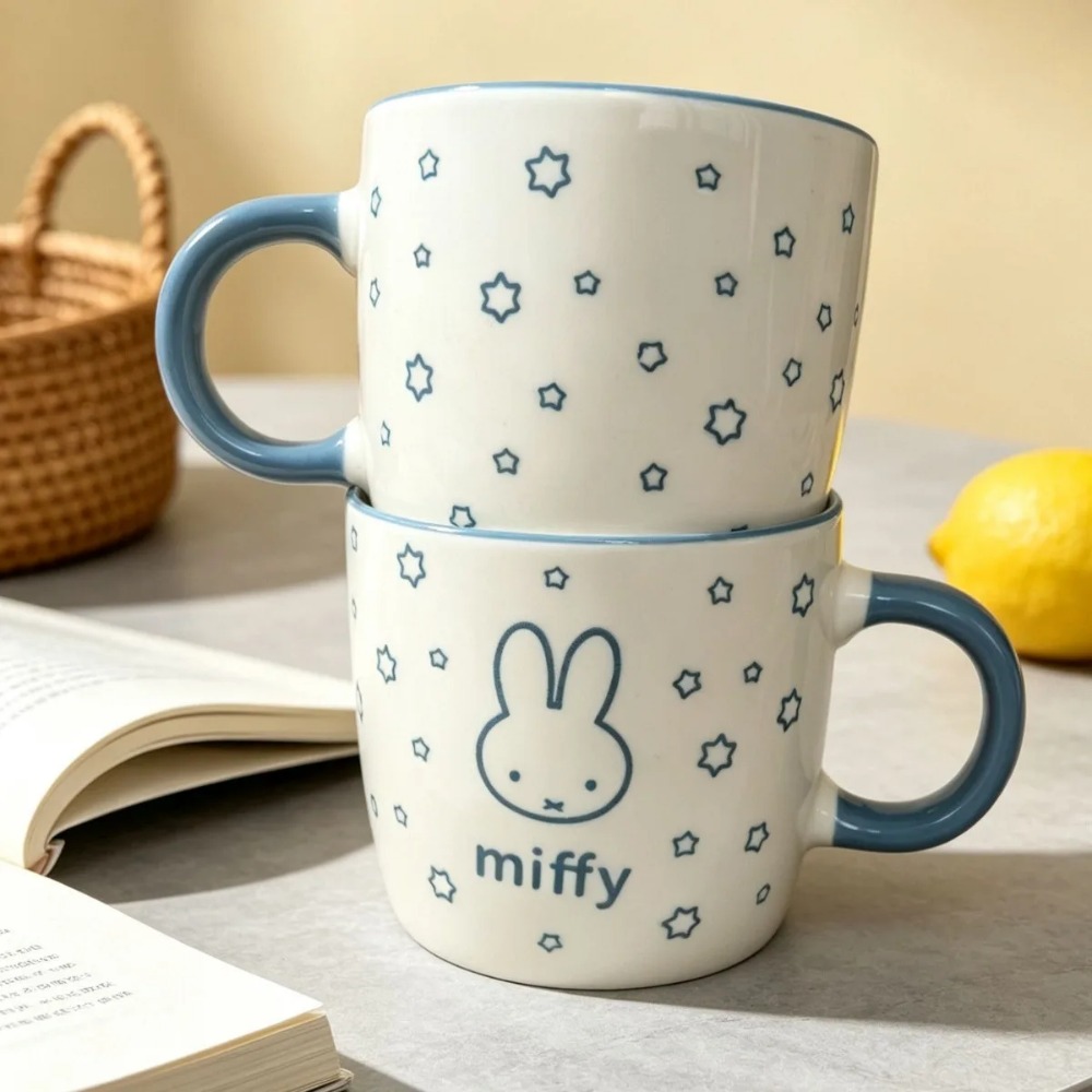 Coffee Tea Shop - Uroczy ceramiczny kubek Miffy do mleka,