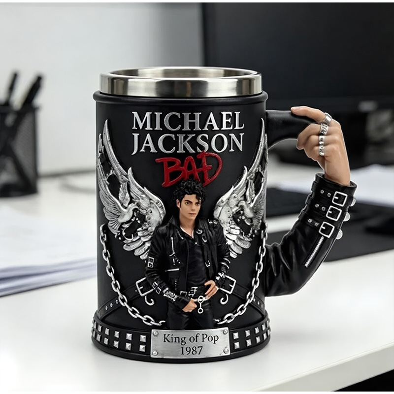Coffee Tea Shop - Michael Jackson Król Popu Kubek 3D