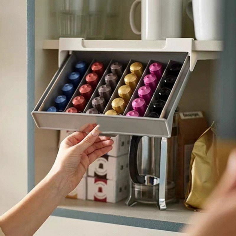 Coffee Tea Drawer Organizer - Półka na kapsułki kawy i herbatę,