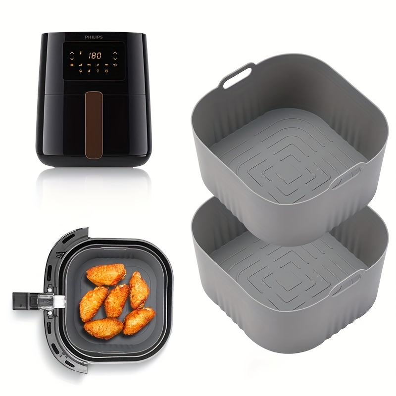 Philips Air Fryer Hd9252 - 2 szt. Kwadratowa silikonowa forma do