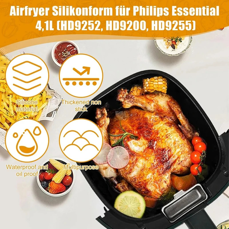 Silikonowa forma do frytkownic – Philips Air Fryer Hd9252 recenzja i cena