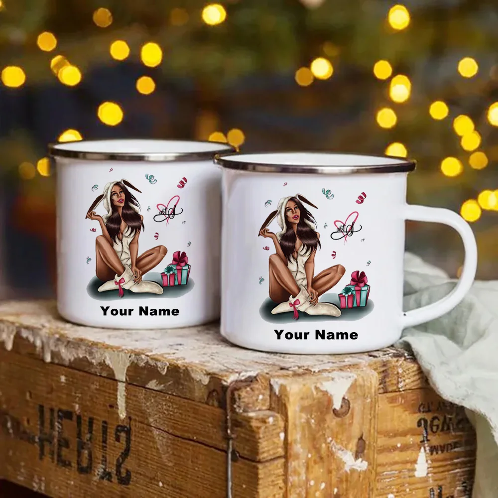 Niestandardowy kubek emaliowan – Coffee Tea Name recenzja i cena