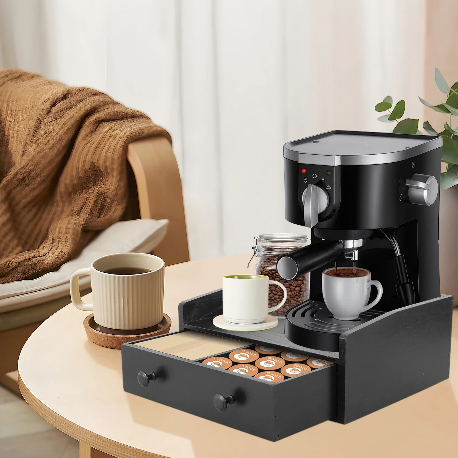 Szuflada na ekspres do kawy, d – Coffee Tea Drawer Organizer recenzja i cena