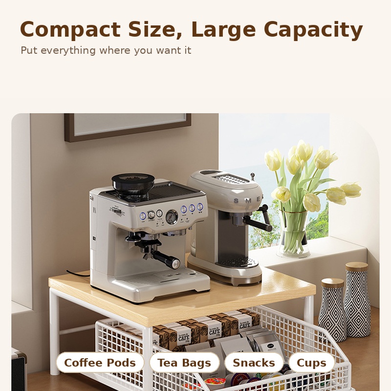 Półka na ekspres do kawy z wys – Coffee Tea Drawer Organizer recenzja i cena
